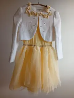 イエローチュールドレス 　ジャケット付き