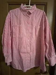 ストライプシャツ　レディース