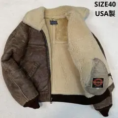 USA製 XL相当 US SHEEPSKIN ムートンジャケット B-6 40