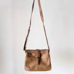 【超特価】アニエスベー　ボヤージュ　ブラウン レザー ショルダーバッグ　斜めがけ