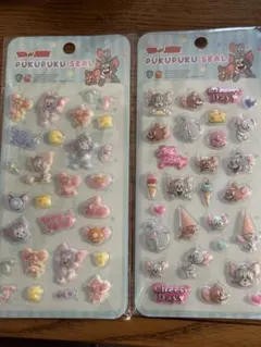 ★トムとジェリー ぷくぷくシール