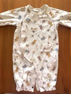 プティマイン　ツーウェイオール くま柄 冬柄 2way 60cm