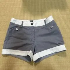PUMA GOLF レディースヒッコリー柄ショートパンツ　L