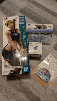 ジョジョの奇妙な冒険一番くじ　F賞　空条徐倫　&ロゴ　その他セット