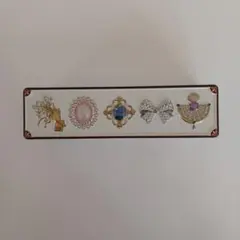 ミカタ　プルミエール　ビジュー缶　白　お菓子缶　空き缶　クッキー缶