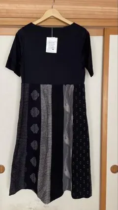 美品】ミナペルホネン happa ドレス ネイビー 36 - メルカリ