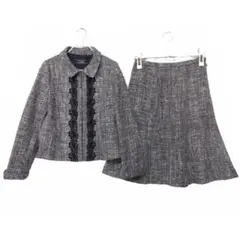 大きいサイズ　サイズ13　レリアンプラスハウス　ネップツイード　セットアップ