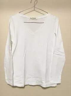 【美品】Ray BEAMS ホワイト Vネック 長袖カットソー