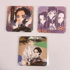 鬼滅の刃 アートコースター 胡蝶しのぶ 栗花落カナヲ 胡蝶カナエ 珠世 愈史郎