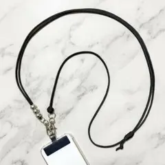 【ブラック】スマホショルダー スマホストラップ パラコード ss15