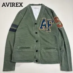 AVIREX アヴィレックス ワッペン カーディガン M カーキ ミリタリーのサムネイル