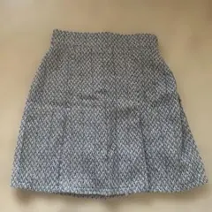 earth music ecology ツイードミニスカート 水色