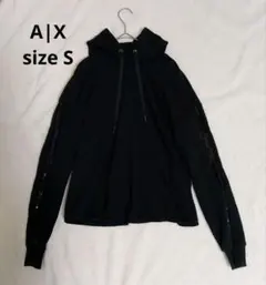 A|X ARMANI EXCHANGE　ラインフーディパーカー　スパンコール　Sのサムネイル
