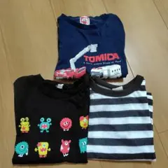 車ほか、長袖Tシャツ 3枚セット