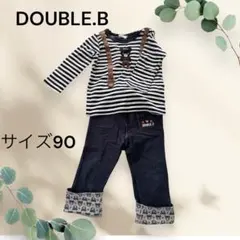 【バラ売り可能】DOUBLE.B ストライプTシャツ と ズボン
