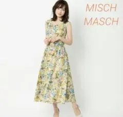 【美品】MISCH MASCH ミッシュマッシュ　花柄 ロングワンピース　細見え
