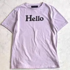 希少04 マディソンブルー Helloロゴ Tシャツ ライトパープル vx5 希少04 マディソンブルー Helloロゴ Tシャツ ライトパープル vx5
