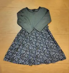 グリーンレーベルリラクシング　125cm ドッキングワンピース　花柄