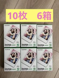 FUJIFILM instax mini チェキ　１０枚　６箱　フィルム