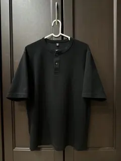 【UNIQLO】ドライワッフルヘンリーネックTシャツ