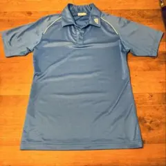 【値下げ】adidas 青 ポロシャツ Mサイズ