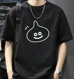 【残りわずか】スライムが現れた！！ドラクエ Tシャツ M　黒