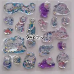 正規品 あわわちゃん ユニコーン ウォーターシール 2シート ステッカー