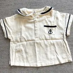 cottoli セーラーカラー 半袖Tシャツ 80cm
