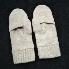 UNIQLO☆ヒートテックライニングスフレヤーンニットミトン☆ベージュ☆Mサイズ