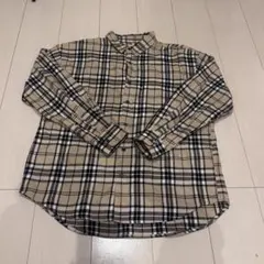 Nylaus チェック柄長袖シャツ L