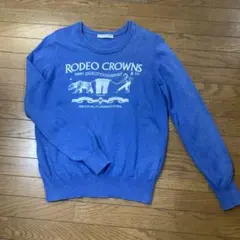 RODEO CROWNS ブルーコットンニット　Ｓ