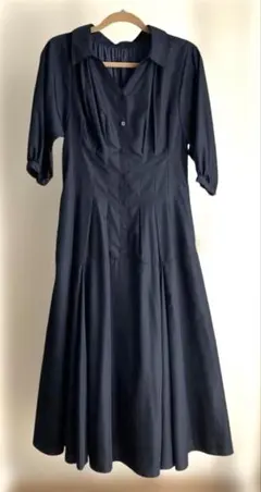 【Mystrada】ロングワンピース（ネイビー）