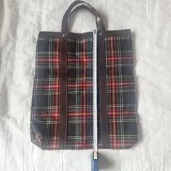 タータンチェック トートバッグ