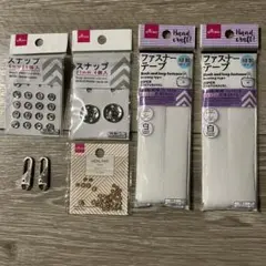 ファスナーテープ スナップ メタルパーツ ジッパータブ まとめ売り