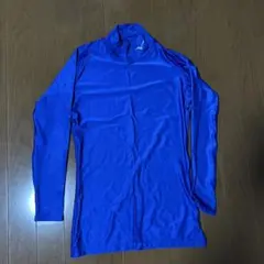 MIZUNO サッカー インナーシャツ ブルー 長袖 ハイネックのサムネイル