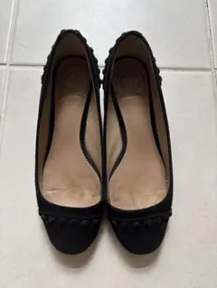 TORY BURCH スエード パンプス 黒 6.5のサムネイル