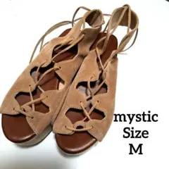 mystic スエード調 プラットフォームサンダル