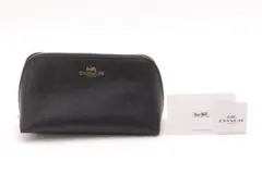 【未使用品】コーチ レザーポーチ 黒 A447