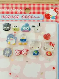 正規品　ボンボンドロップシール　サンリオ　キティ　はぴだんぶい　おすそわけ
