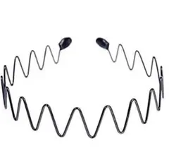 カチューシャ ヘアバンド シンプル カジュアル ヘアアクセ ブラック 男女兼用