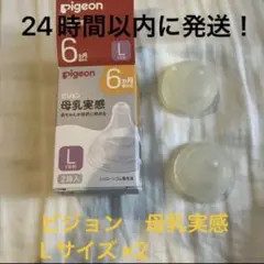 ピジョン　母乳実感 Lサイズ　哺乳瓶乳首 2つ