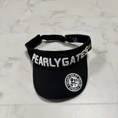 【美品】PEARLY GATES ブラック バイザー
