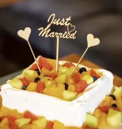 Just Married ケーキトッパー