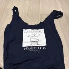 PEANUTS HOTEL トートバッグ ネイビー