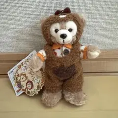 ダッフィー　ぬいぐるみバッジ　秋のぼうけん　リス ダッフィーたちの秋のぼうけん ぬいぐるみバッジとストラップ : きよみ