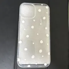 iPhone15\14用 クリアケース ドット柄のサムネイル