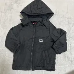 BABYDOLL キッズ アウター 中綿ジャケット 王冠ロゴ ブラック