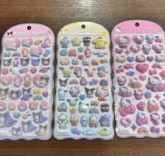 コットンパフィー シール　3枚セット