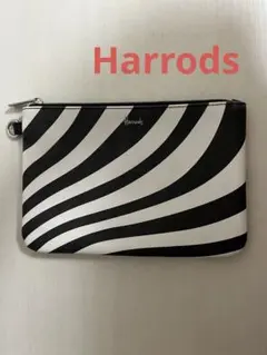 Harrods ストライプ 花柄 ポーチ 2点セット