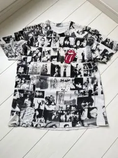 90s USA製 ローリングストーンズ Tシャツ ビンテージ 総柄 バンドT